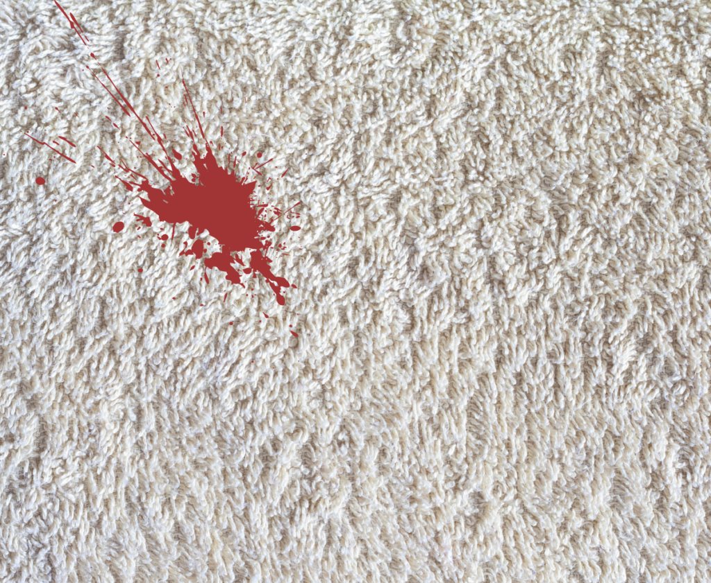 Blood carpet stains- Shiny Cleaners in Mississauga, Milton, Oakville, and Toronto